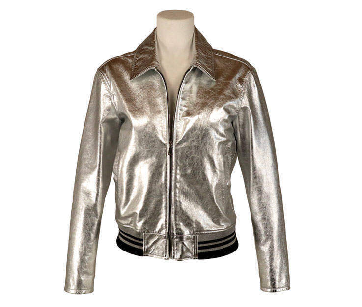 Leather Jacket Art Argento Women Jackets Viamadeinitaly